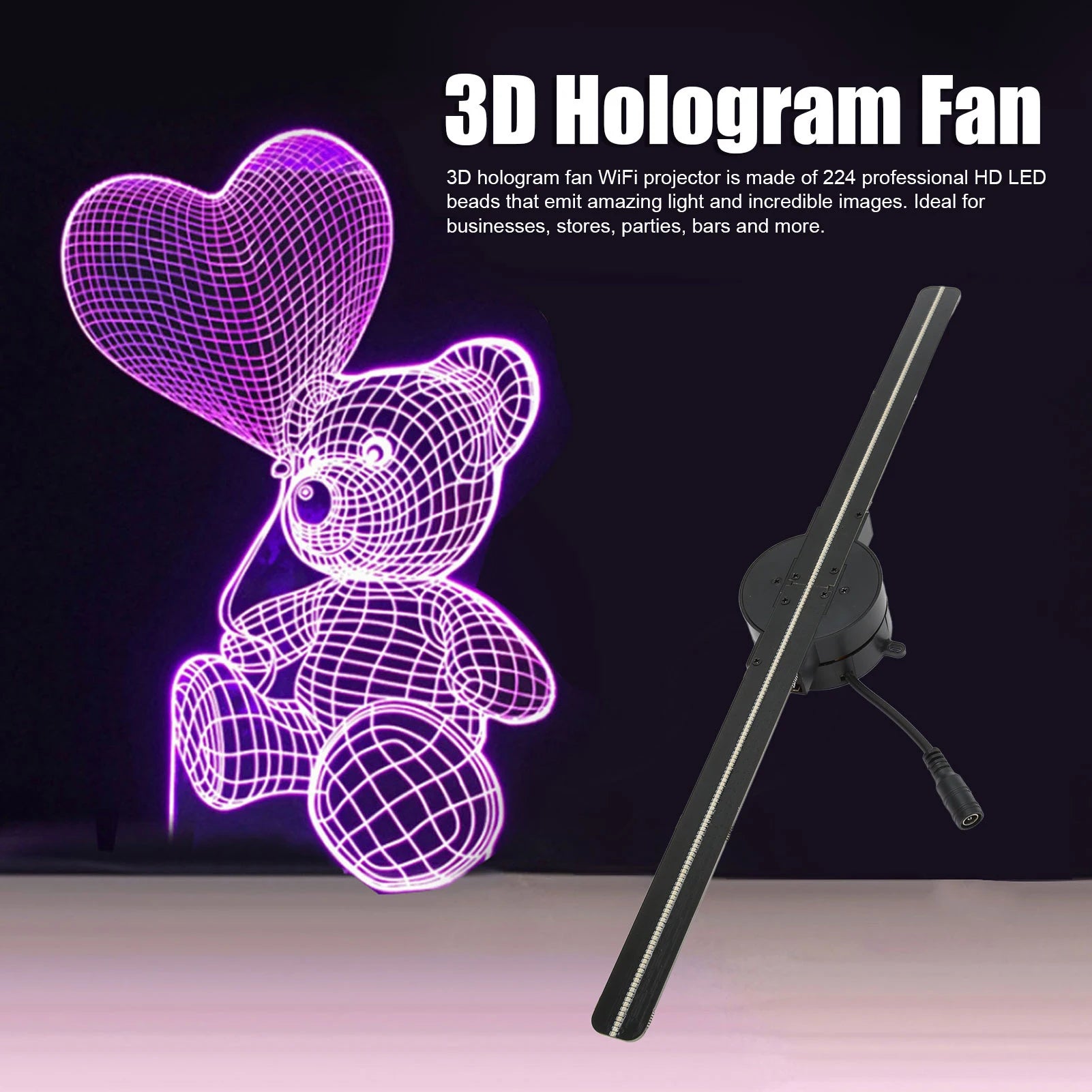 Magiczny WiFi Hologram Fan